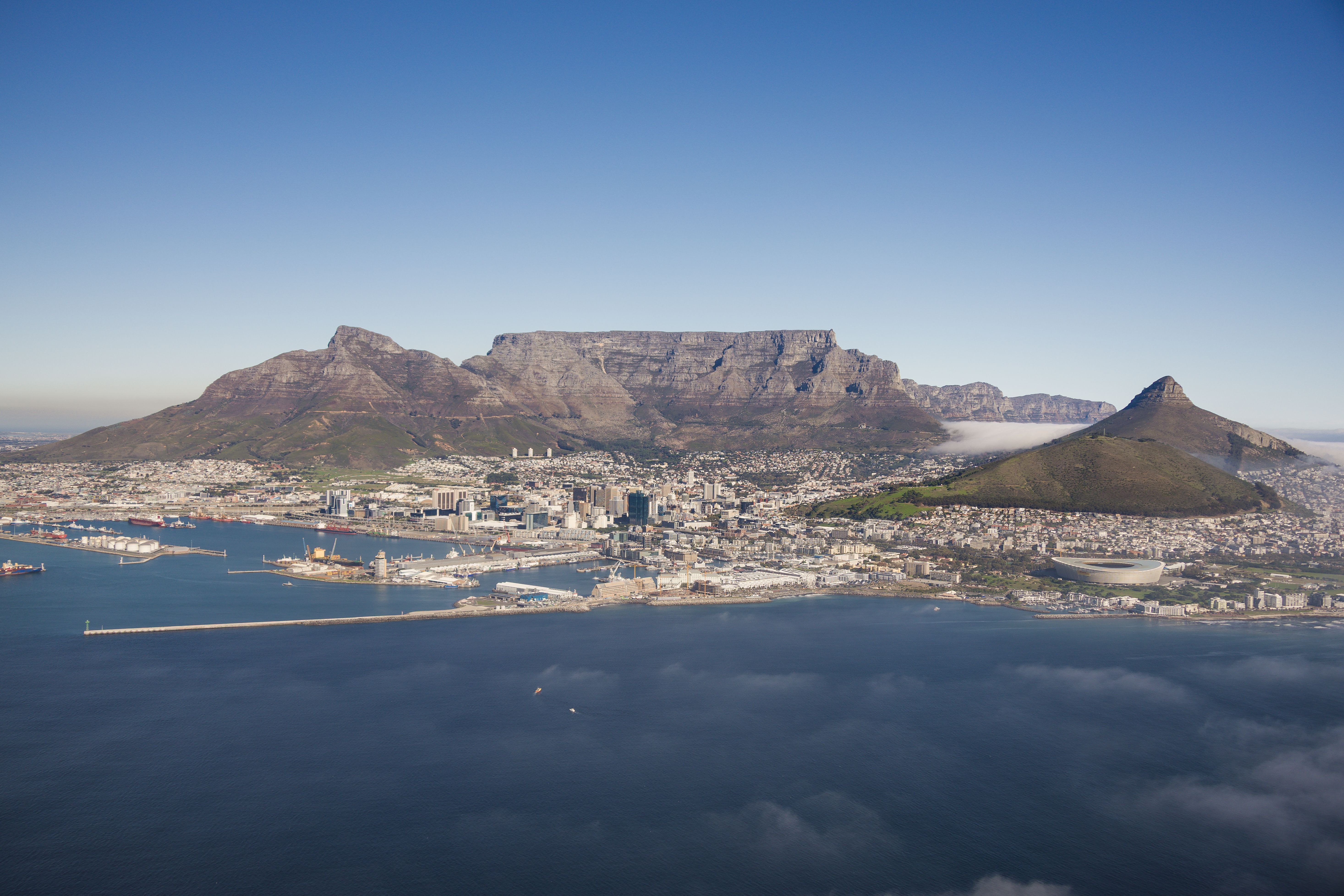 Table Mountain and Cape Town City Bowl